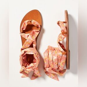 Vera for Anthropologie Gladiator Scarf Sandals